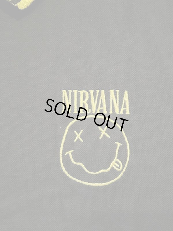 画像4: ROCK OFF/UNISEX POLO SHIRT NIRVANA  BLACK