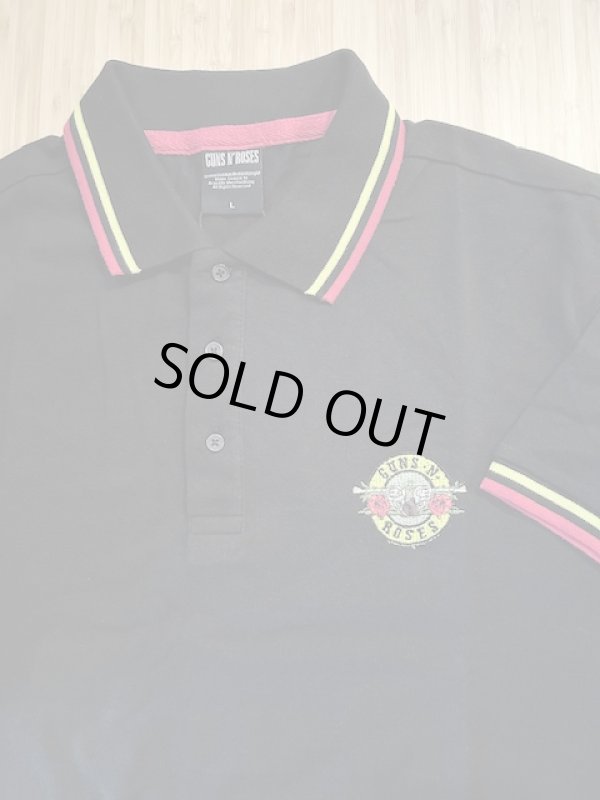 画像3: ROCK OFF/UNISEX POLO SHIRT GUNS N ROSES  BLACK