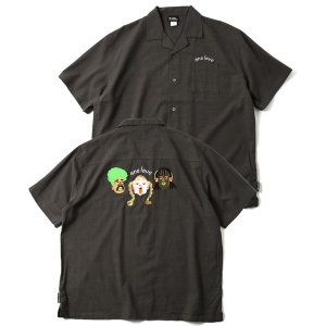 画像: GYMMASTER/ONE LOVE EMBROIDERY SHIRT  CHARCOAL