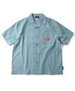 画像2: GYMMASTER/GOOD LIFE EMBROIDERY SHIRT  SLATE BLUE