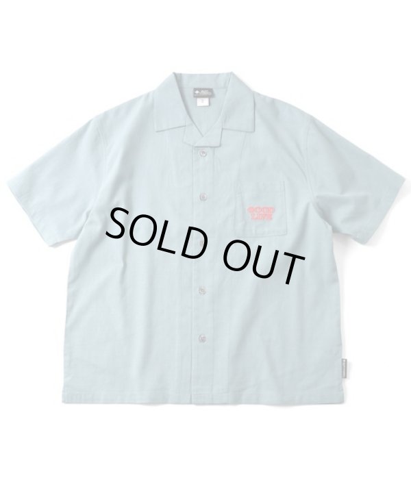 画像2: GYMMASTER/GOOD LIFE EMBROIDERY SHIRT  SLATE BLUE