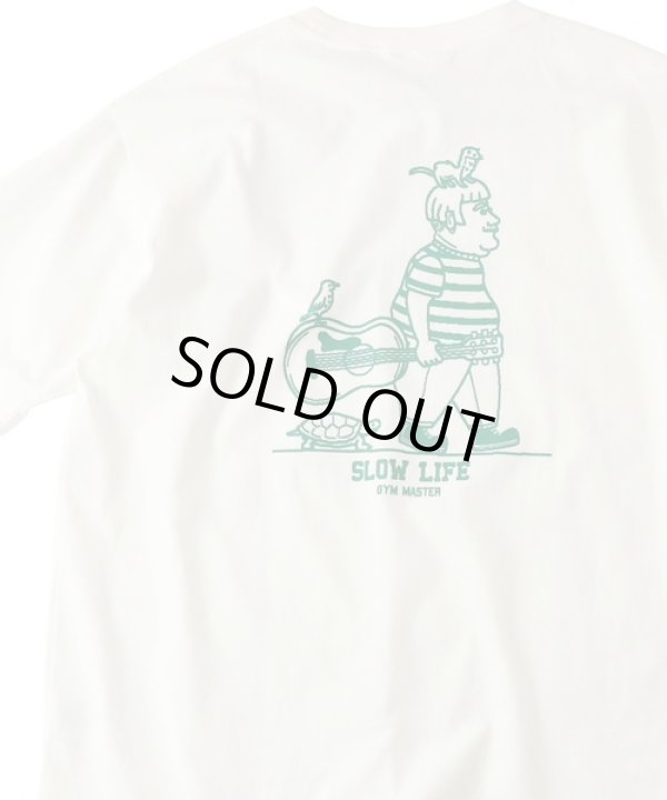 画像1: GYMMASTER/SLOW LIFE T  WHITE