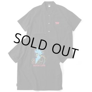 画像: GYMMASTER/GOOD LIFE EMBROIDERY SHIRT  BLACK