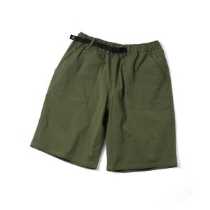 画像: (再入荷) GYMMASTER/STRETCH HERRINGBONE SHORTS  OLIVE