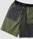 画像3: (再入荷) GYMMASTER/STRETCH HERRINGBONE SHORTS  OLIVExCHARCOAL
