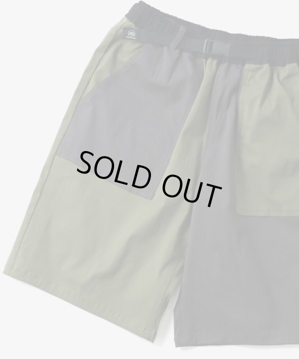 画像3: (再入荷) GYMMASTER/STRETCH HERRINGBONE SHORTS  OLIVExCHARCOAL