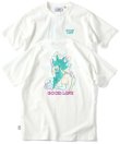 画像1: GYMMASTER/GOOD LIFE EMBROIDERY T  WHITE