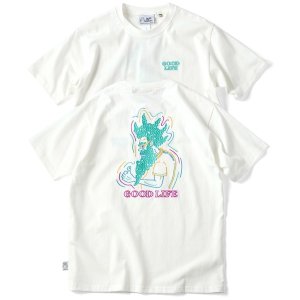 画像: GYMMASTER/GOOD LIFE EMBROIDERY T  WHITE