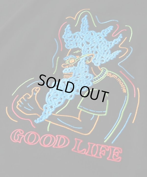 画像5: (再入荷) GYMMASTER/GOOD LIFE EMBROIDERY T  BLACK