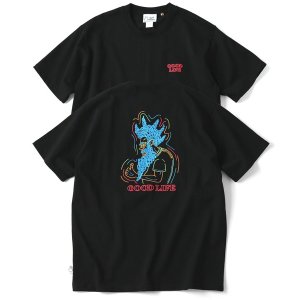 画像: GYMMASTER/GOOD LIFE EMBROIDERY T  BLACK
