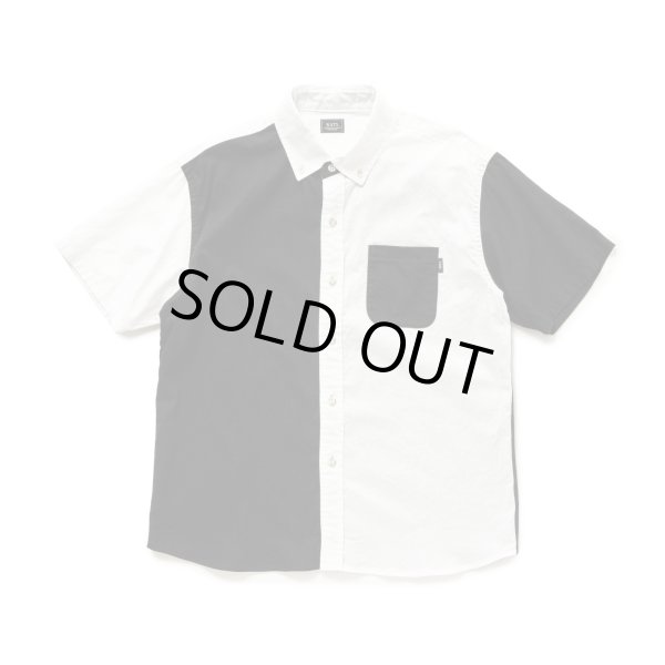 画像1: RATS/CRAZY PATTERN S/S SHIRT  WHITExBLACK