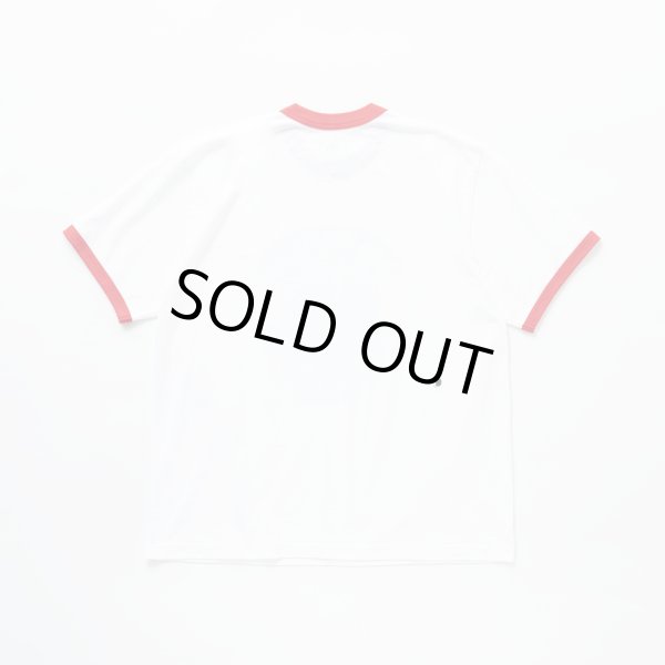 画像2: RATS/TRIM PRINT T  WHITExRED