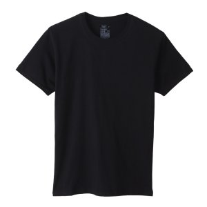 画像: HANES/2P CREW NECK T  BLACK