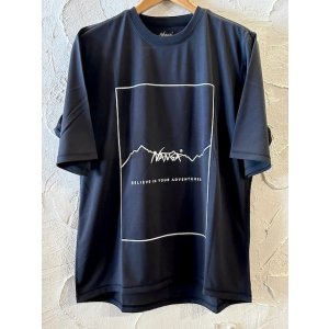 画像: NANGA/DRY MIX FRAME LOGO  T  BLACK