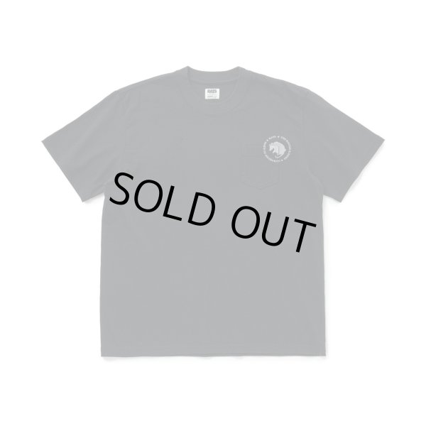 画像2: RATS/CIRCLE POCKET T BACK PRINT  CHARCOAL