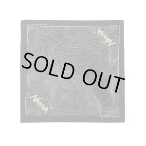 画像: NANGA/PARBAT CONTOUR MAP BANDANA  BLACK