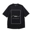 画像1: NANGA/DRY MIX FRAME LOGO  T  BLACK
