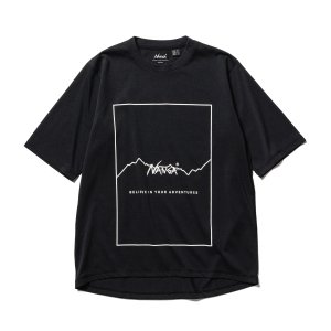 画像: NANGA/DRY MIX FRAME LOGO  T  BLACK