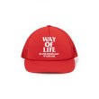 画像1: RATS/MESH CAP WAY OF LIFE  RED