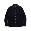 画像1: RATS/CORDUROY SHIRT  BLACK