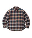 画像1: FTC/HEAVY PLAID NELL SHIRT  ORANGE