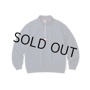 画像: FTC/QUILTED HALF ZIP SWEAT NAVY