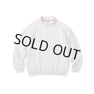 画像: FTC/QUILTED HALF ZIP SWEAT  GRAY