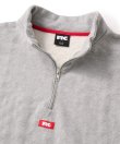 画像2: FTC/QUILTED HALF ZIP SWEAT  GRAY