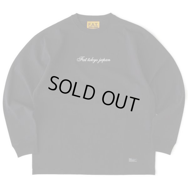 画像1: FAT/CALIGRAT Tee L  BLACK