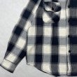 画像4: (再入荷) ALCARZA/HEAVY NELL CHECK WORK SHIRT  OMBRE BLACK