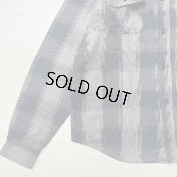 画像4: (再入荷) ALCARZA/HEAVY NELL CHECK WORK SHIRT  OMBRE GRAY