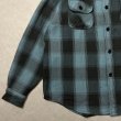 画像4: ALCARZA/HEAVY NELL CHECK WORK SHIRT  OMBRE BLUE