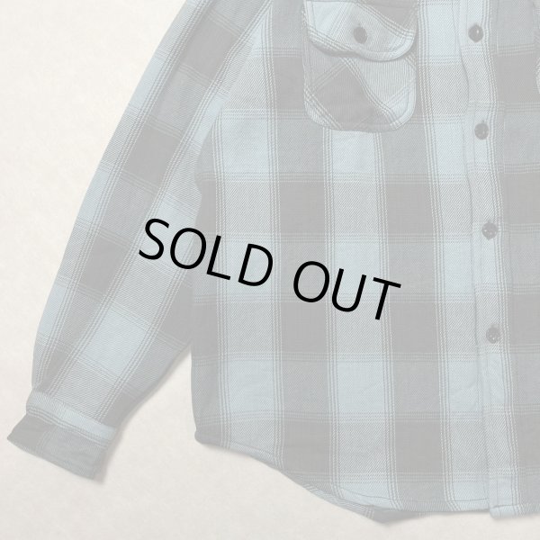 画像4: ALCARZA/HEAVY NELL CHECK WORK SHIRT  OMBRE BLUE