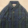 画像3: ALCARZA/HEAVY NELL CHECK WORK SHIRT  BLACKWATCH
