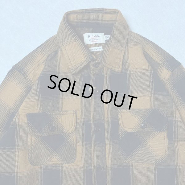 画像3: (再入荷) ALCARZA/HEAVY NELL CHECK WORK SHIRT  OMBRE BROWN