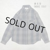 画像: (再入荷) ALCARZA/HEAVY NELL CHECK WORK SHIRT  OMBRE GRAY