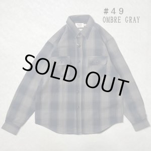 画像: (再入荷) ALCARZA/HEAVY NELL CHECK WORK SHIRT OMBRE GRAY