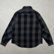 画像2: (再入荷) ALCARZA/HEAVY NELL CHECK WORK SHIRT  OMBRE GRAY