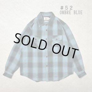 画像: ALCARZA/HEAVY NELL CHECK WORK SHIRT OMBRE BLUE