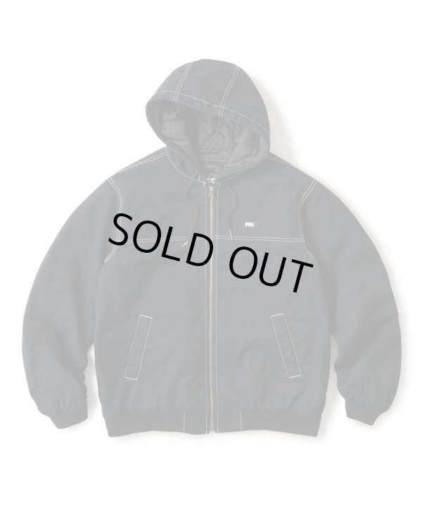 画像1: FTC/WASHED CANVAS HOODED JKT  BLACK