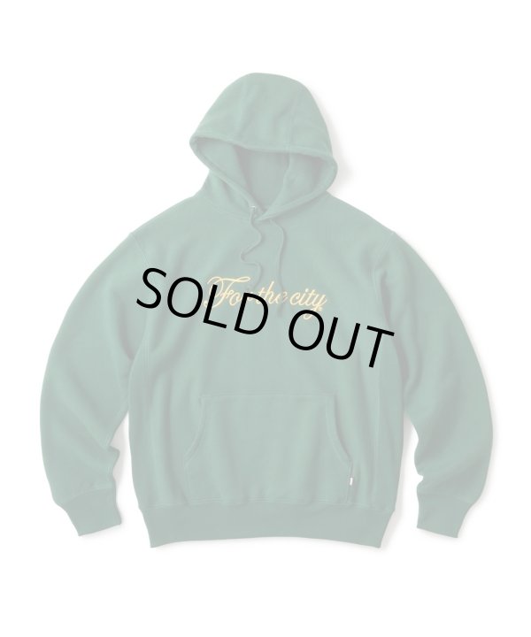 画像1: FTC/SCRIPT LOGO PULLOVER HOODY  GREEN