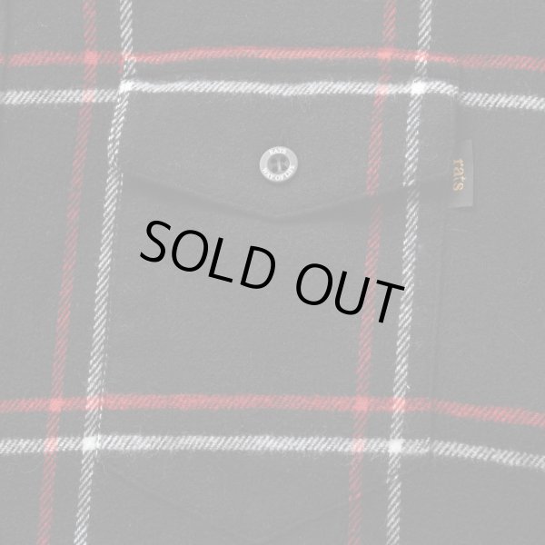 画像3: RATS/COTTON FLANNEL CHECK SHIRT  BLACKxBLUE