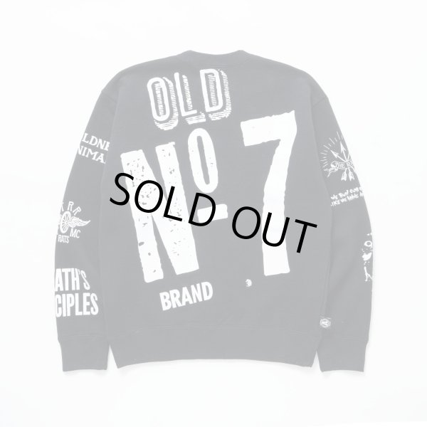 画像2: RATS/CRAZY CREW NECK SWEAT  BLACK