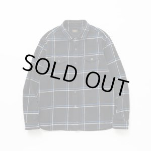 画像: RATS/COTTON FLANNEL CHECK SHIRT  BLACKxBLUE