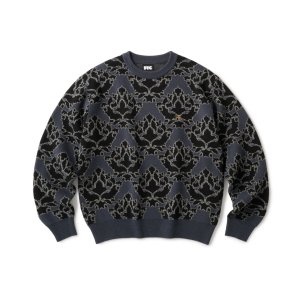 画像: FTC/ALL OVER JAQUARD SWEATER  BLACK