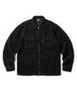 画像1: FTC/CORDUROY ZIP UP SHIRT  BLACK