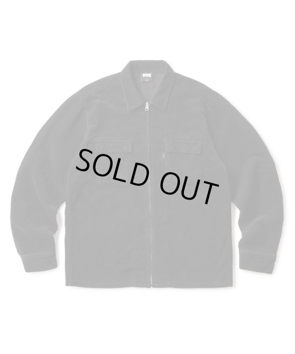 画像1: FTC/CORDUROY ZIP UP SHIRT  BLACK