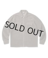 画像: FTC/CORDUROY ZIP UP SHIRT  CHARCOAL