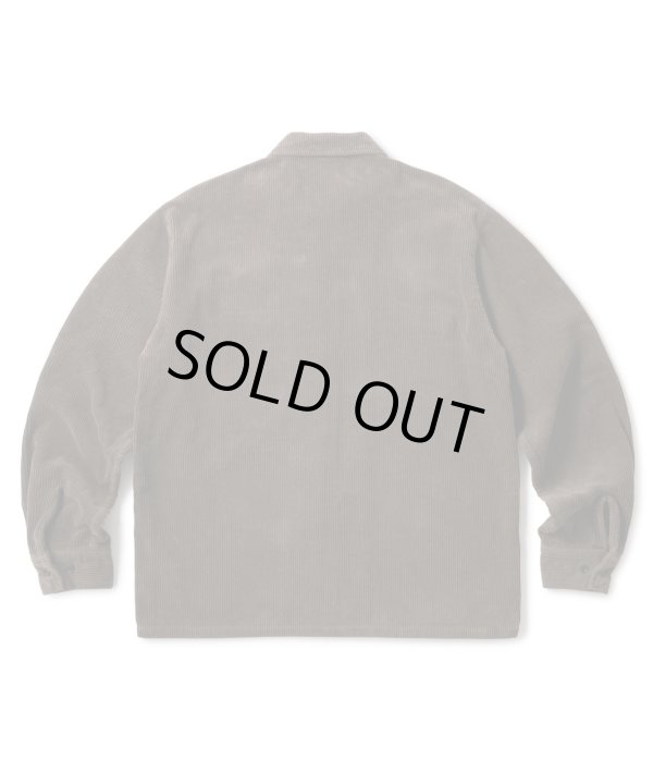 画像2: FTC/CORDUROY ZIP UP SHIRT  CHARCOAL