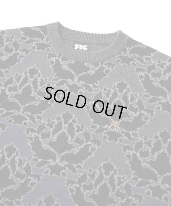 画像2: FTC/ALL OVER JAQUARD SWEATER  BLACK